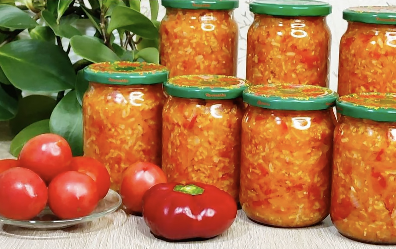 Салат из риса в банках: рецепт консервации, которая всегда выручает